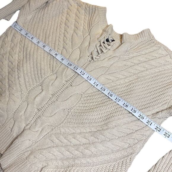 A.N.A Cable Knit Lattice Fisherman Sweater - Picture 9 of 9
